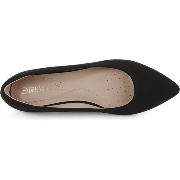 DREAM PAIRS Women's Casual Pointed Toe Ballet Comfort Soft Slip On Flats Shoes - Picture 3 of 7